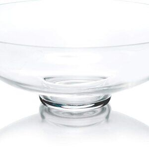 Glass‎ Decorative Footed Bowl (H:4.5" D:12")  Fruit Display Bowl  Terrarium Bowl